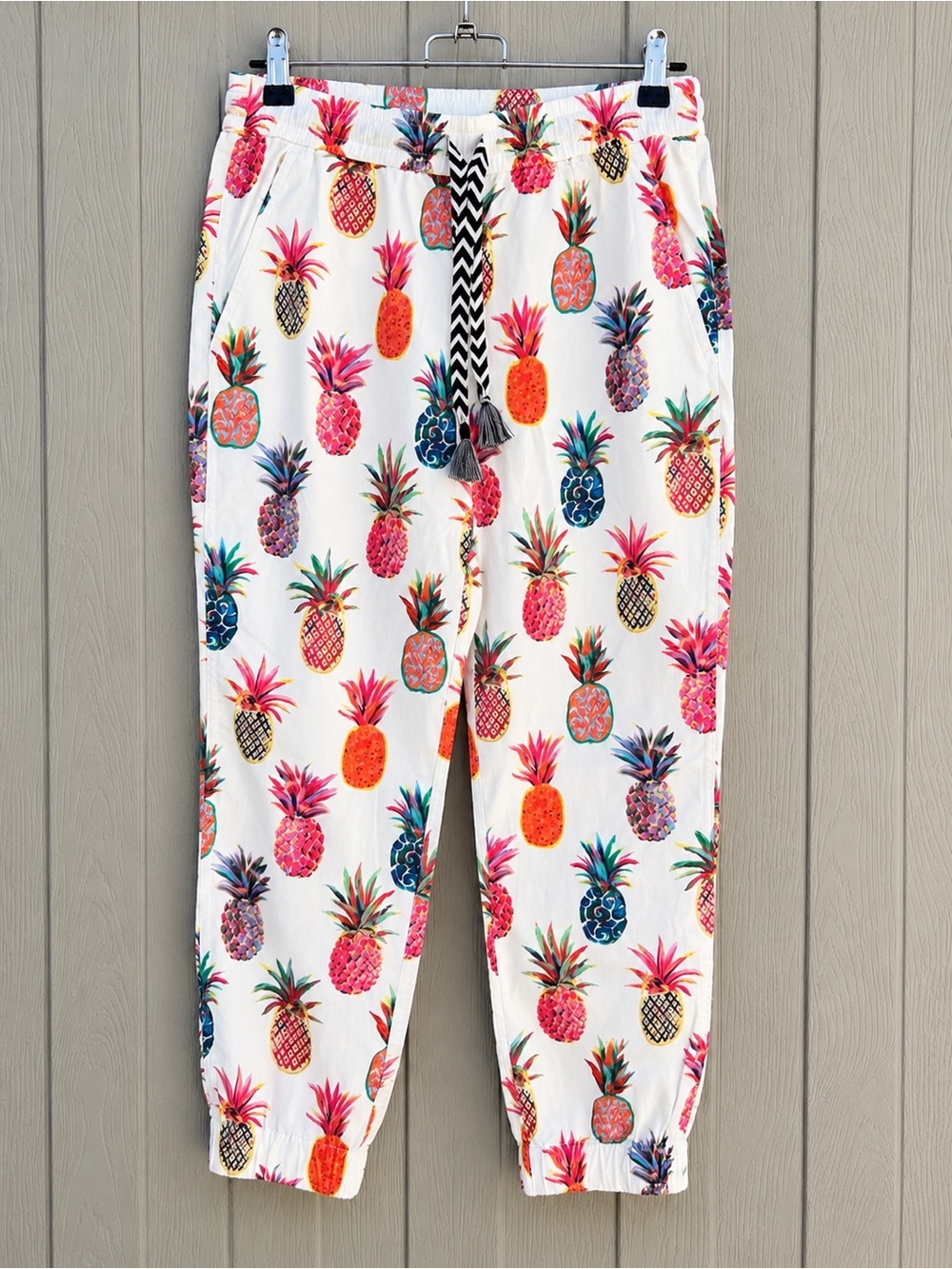 J.CREW Women’s Pineapple Print Jogger Pants Size 0 – NWT